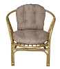 Кресло RJG-Bahama EXTRA (Ротанг №4, ткань Matador 016)