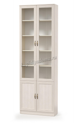 Шкаф комбинированный Оливия В-19 (Вудлайн кремовый)