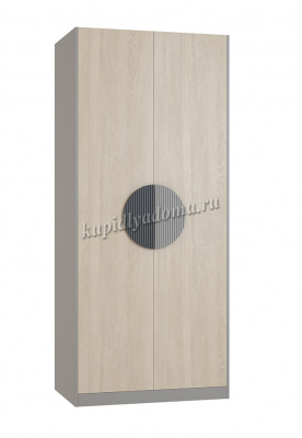 Шкаф для одежды Тиволи Шк149 (Дуб сонома/Глиняный серый/Графит серый)