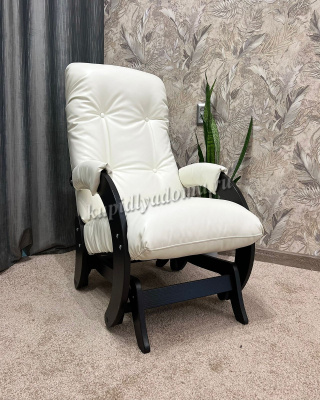 Кресло-глайдер Модель 68 (Венге/Экокожа Белый Mango 002)