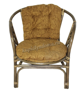 Кресло RJG-Bahama EXTRA (Ротанг №6, ткань Mulan 152)