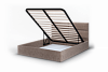 Кровать Сити 1.4 с подъемным механизмом (Рогожка/Latte)