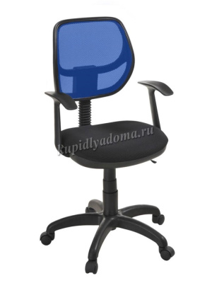 Кресло Степ (Черный/Синий)