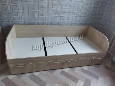 Кровать Сенди с ящиками (Дуб сонома)